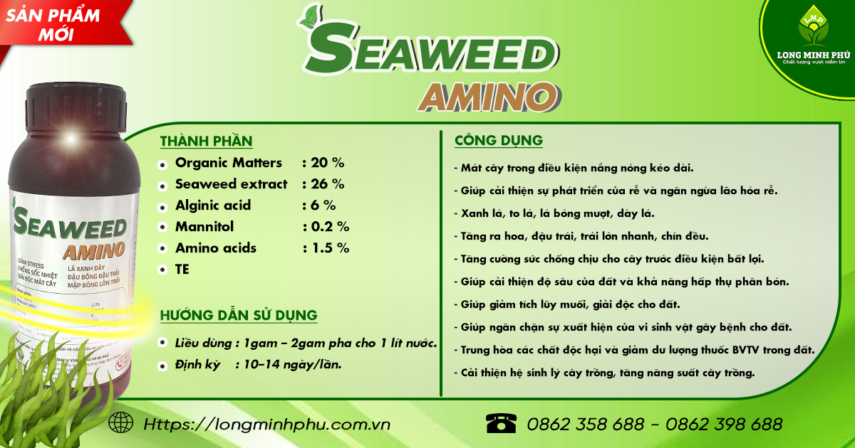 PHÂN BÓN HỮU CƠ SEAWEED AMINO