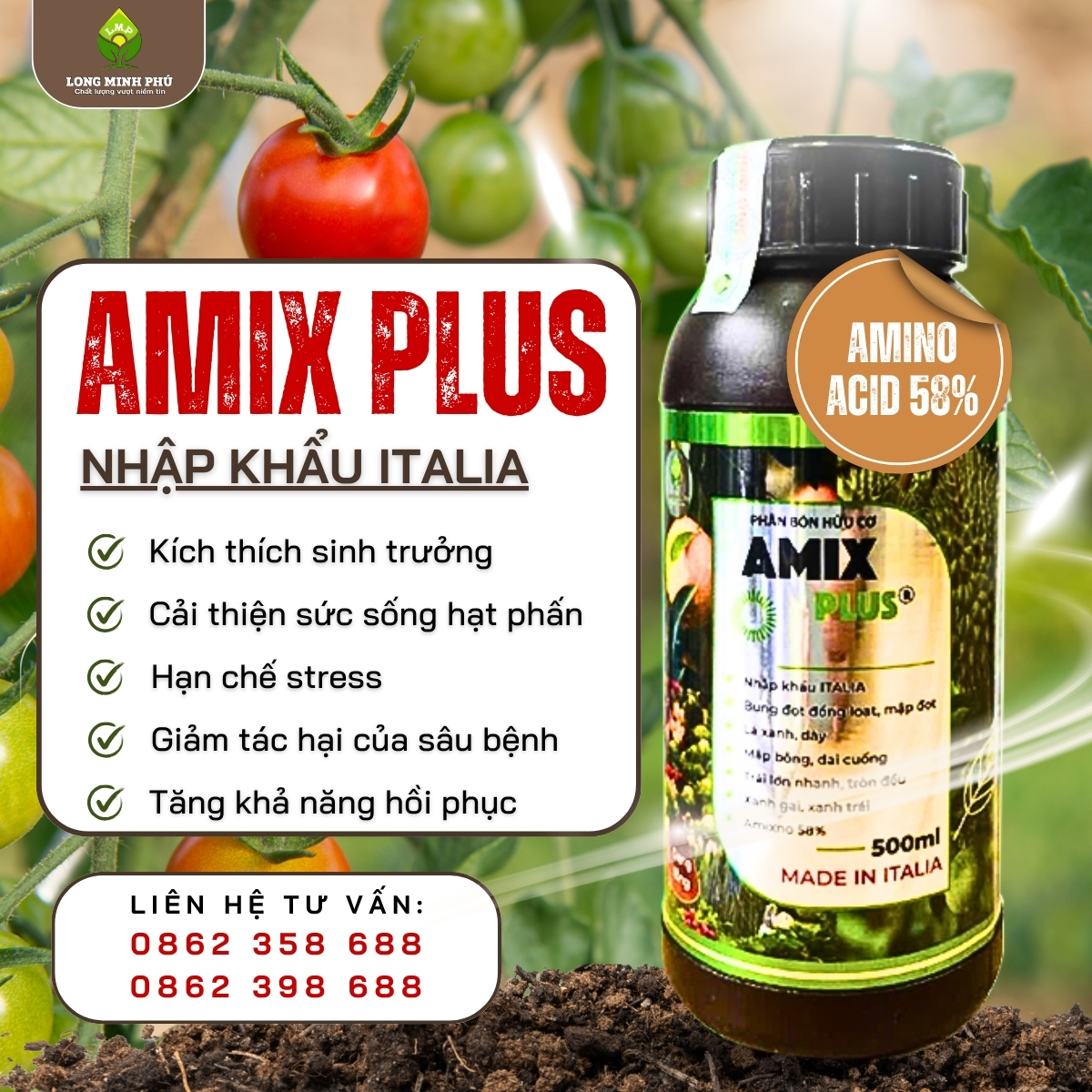 PHÂN BÓN HỮU CƠ NHẬP KHẨU