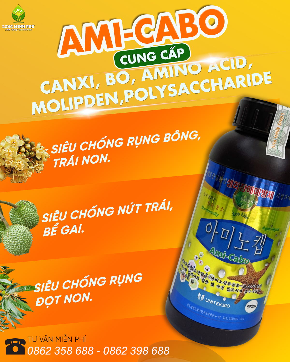 CHỐNG RỤNG BÔNG, RỤNG TRÁI NON